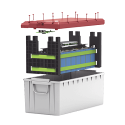 Batería LiFePO4, 2.56 kWh, 25.6V, 100AH / Con BMS Integrado / Vida Útil de más de 3500 Ciclos / Conector RS485 y CAN