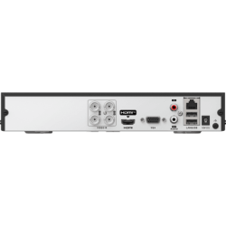 DVR 4 Canales TURBOHD + 2 Canales IP / 5 Megapixel Lite - 3K Lite / Audio Bidireccional  / ACUSENSE (Evista falsas alarmas) / 1 Bahía de Disco Duro / Salida de Video en Full HD 
