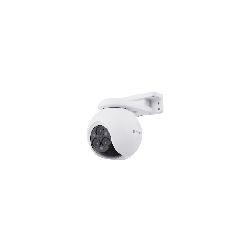 Cámara PT / Wi-Fi / Triple Lente / Panorámica 360° / Resolución 2k+ / Visión Nocturna a color  / IA Detección de Humanos y Vehiculos / Alarma con Sirena y Luz / IP67