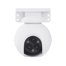 Cámara PT / Wi-Fi / Triple Lente / Panorámica 360° / Resolución 2k+ / Visión Nocturna a color  / IA Detección de Humanos y Vehiculos / Alarma con Sirena y Luz / IP67