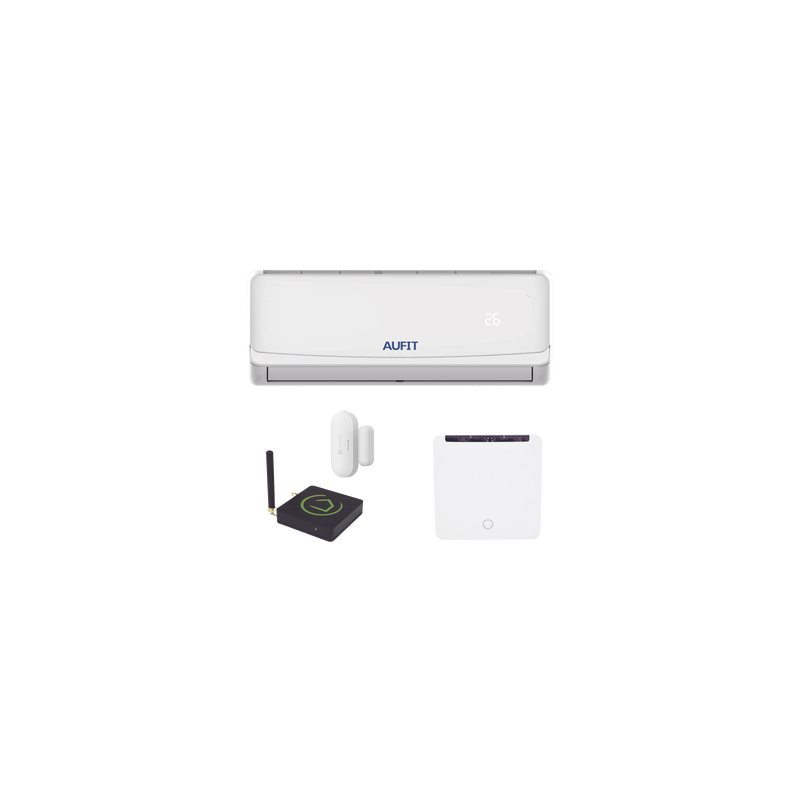 Kit para automatización / Compatible con cualquier Minisplit AUFIT / Minisplit CHI-R32-12K-110 / Termostato IR2900ZW / Hub controlador HC8 /  Contacto magnético Inalámbrico CST2C