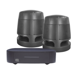 KIT Amplificador VSSL A1X | 2 Bocinas Acoustiscape TruAudio Modelo AS360 |  IP66