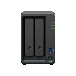 NAS Synology DiskStation DS725+ | 2 Bahías | Expandible hasta 7 Unidades | 2 Ranuras M.2 NVMe | Puerto 2.5GbE | Rendimiento 276 MB/s Lectura y 224 MB/s Escritura | Compatible con Unidad de Expansión DX525.