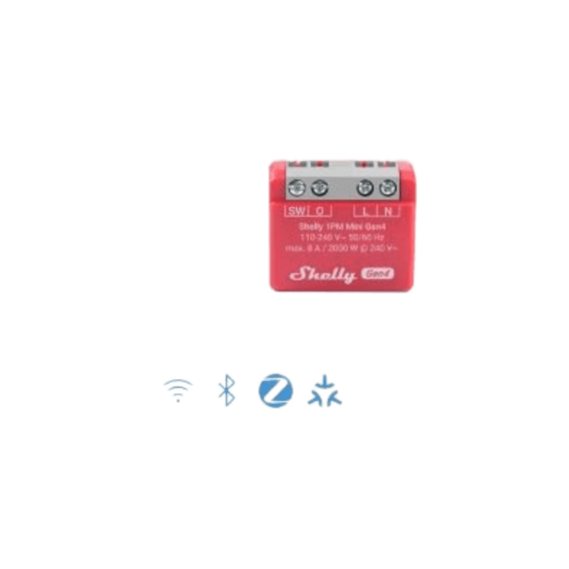 Mini Interruptor inteligente Wi-Fi 2.4 / medición de consumo, /1 canal 8A 110-240 / compatible con asistentes de voz