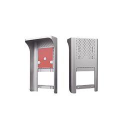 Cubierta o Housing Color Gris Para dispositivos de Control de Acceso / Medidas 250 x 133 x 80 mm /Compatible con Teclados, Videoporteros, Biométricos, Etc.