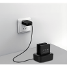 Base de Carga Dual para Baterías de Bodycam| Compatible con XMRX5V2| Diseño Compacto | Carga Rápida Dual |  Indicadores de Estado| Material ABS | No incluye Bateria.