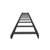 (CHET1X12EPK) ESCALERA TUBULAR 1.5 DE PERALTE X 12 ANCHO X 3m LARGO PINT EPOX COLOR NEGRO, INCLUYE COPLE y TORNILLERIa