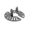 Accesorio para Montaje Universal para Cámara Domo | Soporte de 125 mm de Diámetro |Estructura Robusta | Contemplar como accesorios SDJH111 y SDJH144