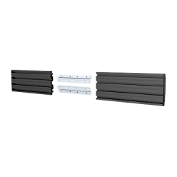 Accesorio_ Riel de Aluminio con Longitud 1750 mm | Ancho 120 mm|  Espesor 9 mm | Incluye Tapas y Tornillos | Compatible con estructura para Videowall | Diseño Modular