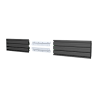 Accesorio_ Riel de Aluminio con Longitud 1750 mm | Ancho 120 mm|  Espesor 9 mm | Incluye Tapas y Tornillos | Compatible con estructura para Videowall | Diseño Modular
