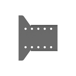 Placa_ Accesorio para Montaje de pantalla desde la Pared | Fabircada en Acero.