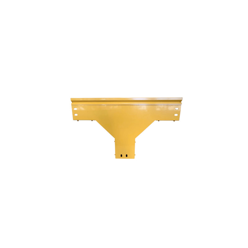 CHFIBER T VERTICAL DE ALUMINIO PERALTE 4" ANCHO 4" RADIO 8" CON RECUBRIMIENTO EN PINTURA EPÓXICA, INCLUYE TAPA , UN PAR DE COPLES Y TORNILLERÍA. 