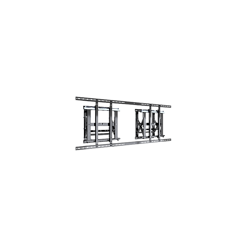 Soporte Estructural Modular para Pantallas | Altura Ajustable de 200 mm a 1600 mm | Ancho 600 mm | Profundidad 134 mm a 300 mm | Diseño Metálico| Compatible con Diferentes Tamaños de Pantallas |Soporta Formato Horizontal y Vertical.