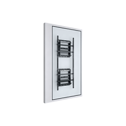 Soporte Estructural Modular para Pantallas | Altura Ajustable de 200 mm a 1600 mm | Ancho 600 mm | Profundidad 134 mm a 300 mm | Diseño Metálico| Compatible con Diferentes Tamaños de Pantallas |Soporta Formato Horizontal y Vertical.