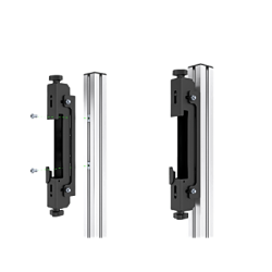 Accesorio _ Riel de Aluminio Longitud 1670 mm | Ancho 40 mm | Altura 40 mm | Diseño Modular | Tapas de Riel Incluidas