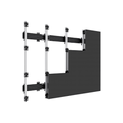 Accesorio _ Riel de Aluminio Longitud 1670 mm | Ancho 40 mm | Altura 40 mm | Diseño Modular | Tapas de Riel Incluidas