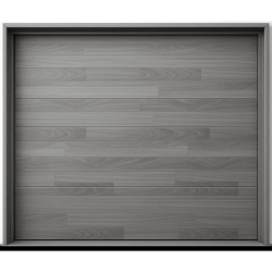 Puerta de Garage de Alta Calidad / Estilo Americano / Acabado Laminado PREMIUM / Color Gris / 18x8 Pies.
