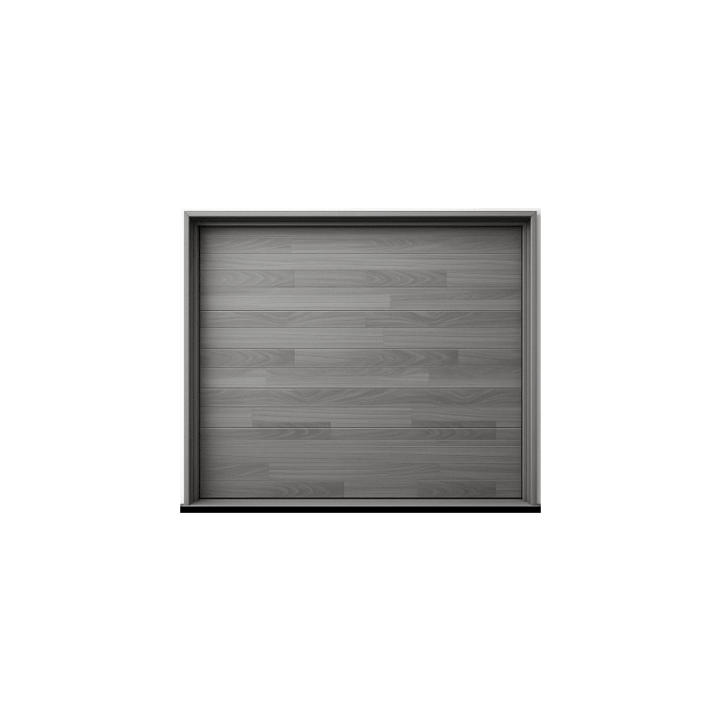 Puerta de Garage de Alta Calidad / Estilo Americano / Acabado Laminado PREMIUM / Color Gris / 18x8 Pies.