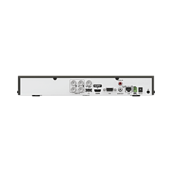 DVR 4 Canales TURBOHD + 2 Canales IP / 5 Megapixel Lite - 3K Lite / Audio Bidireccional por Coaxitron / ACUSENSE (Evita falsas alarmas) / 1 Bahía de Disco Duro / Salida de Video en Full HD 