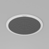 Altavoz IP para instalacion en plafon / 10W / PoE+ / Para integración con sistema Hanwha / SIP, IPv4, HTTP, DNS, NTP, TCP, UDP, ARP.