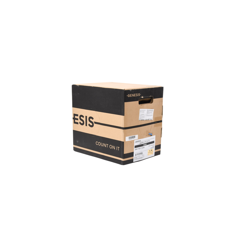 Bobina de 305 Metros Cable Par Trenzado Nivel 5 (CAT 5e) / CMR / Color Azul / 4 Pares de Conductores Sólidos de Cobre AWG 24 / Para Aplicaciones de CCTV, Redes de datos, IP Megapixel, Control RS485