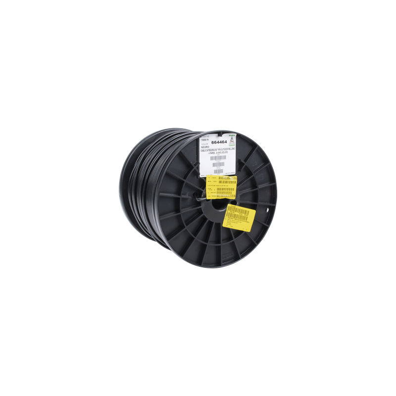 Bobina de 1000 ft ( 305 m ) Cat5e con gel para exterior, color Negro, para aplicaciones en sistemas de redes de datos y cableado estructurado.Uso intemperie.