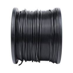 Bobina de 1000 ft ( 305 m ) Cat5e con gel para exterior, color Negro, para aplicaciones en sistemas de redes de datos y cableado estructurado.Uso intemperie.