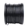 Bobina de 1000 ft ( 305 m ) Cat5e con gel para exterior, color Negro, para aplicaciones en sistemas de redes de datos y cableado estructurado.Uso intemperie.