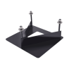 Base de fijación en concreto/cemento para sujeción extra en terrenos no uniformes, con dificultades o poco compactos. Válida para modelos MALTA y CAV.