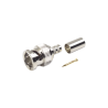 Conector BNC Macho en 75 Ohm, Anillo Plegable para Coaxial 8279, RG-59/U, Níquel/ Oro/ Teflón.