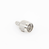 Conector TNC Macho de Anillo Plegable para Cable RG-59/U, Grupo D, Níquel/ Gold/ Delrin.â€‹