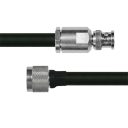 Cable Coaxial RG-214/U de 180 cm, en 50 Ohm, 0.425", CD-4 GHz, con Conectores BNC Macho a N Macho.