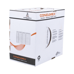 Bobina de 305 Metros / Cable de Cobre / 4 x 22 AWG / Tipo Alarmas UL / Para Interior / Color Blanco / Para Aplicaciones de Alarmas de Intrusión / interfonos / TV Porteros / y Multi-Propósito/  Hecho en México