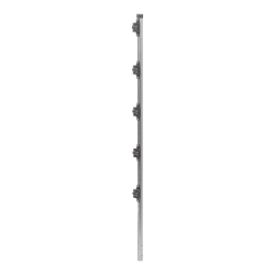 Poste de Paso de 1.2m para Cerca Electrificada.Tubo Galvanizado cal. 18 de 1"Diam. con Tapón y 5 Aisladores Instalados.