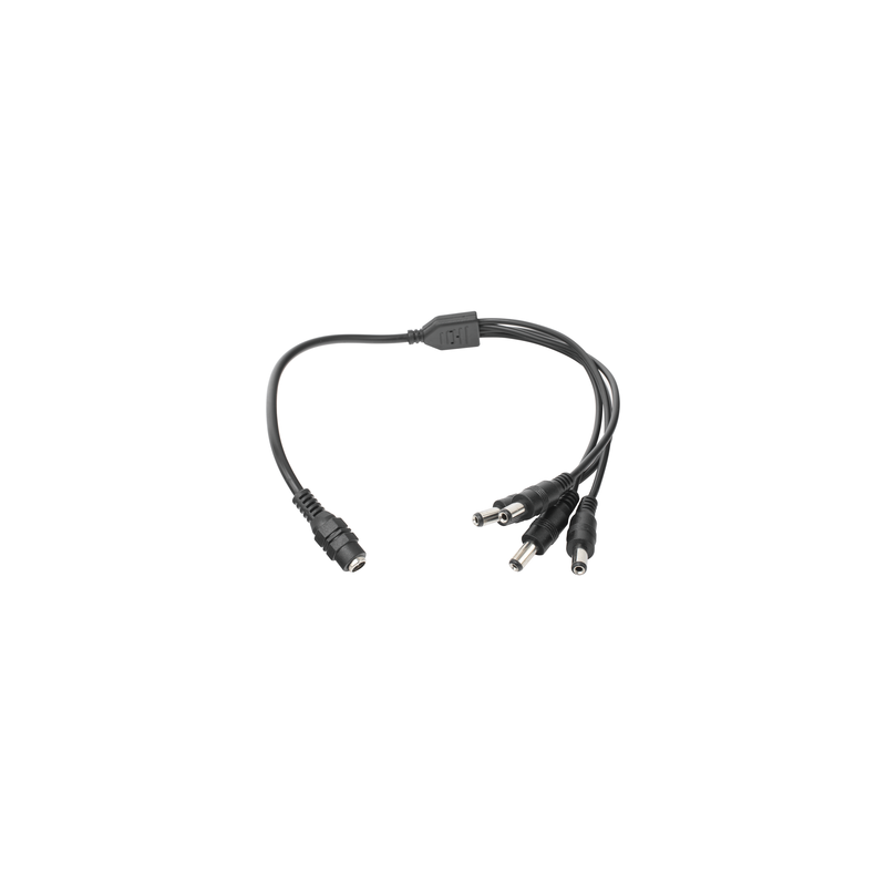 Cable con Conector Jack Hembra de 3.5 mm con 4 Salidas de Jack Macho (Divisor de energía)  / TIPO PULPO / 4 Conectores Macho / 1 Conector Hembra / Jack de 3.5mm