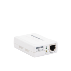 Inyector PoE 802.3af de 1 Puerto 10/100 Mbps (Mid-Span), Hasta 15.4 W
