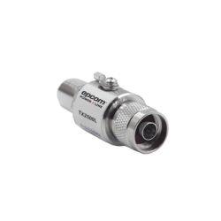Protector de Línea Coaxial, tipo tubo de gas y paso de C.D., para 0-2.5 GHz, 750W y 0.2 dB de Perdida por Inserción