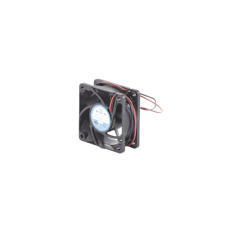 Ventilador Anticondensante Axial Cuadrado, 60x60x25 mm, 12 Vcc, 4390 RPM, 1.8 W, 0.15 A, Flujo de Aire de 25.0 CFM, Unión Sellada.